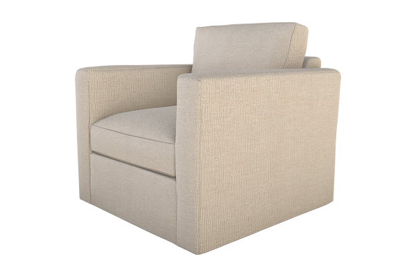 Moss Home Olive Chair - Stylish Swivel Design For Effortless Comfort And Versatile Living Room Décor Platinum 100% Polyester Oliv-cha-32-covpla