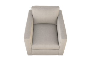 Moss Home Olive Chair - Stylish Swivel Design For Effortless Comfort And Versatile Living Room Décor Platinum 100% Polyester Oliv-cha-32-covpla