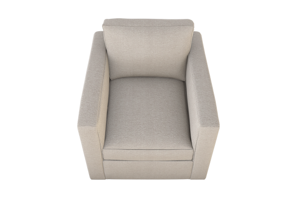 Moss Home Olive Chair - Stylish Swivel Design For Effortless Comfort And Versatile Living Room Décor Platinum 100% Polyester Oliv-cha-32-covpla