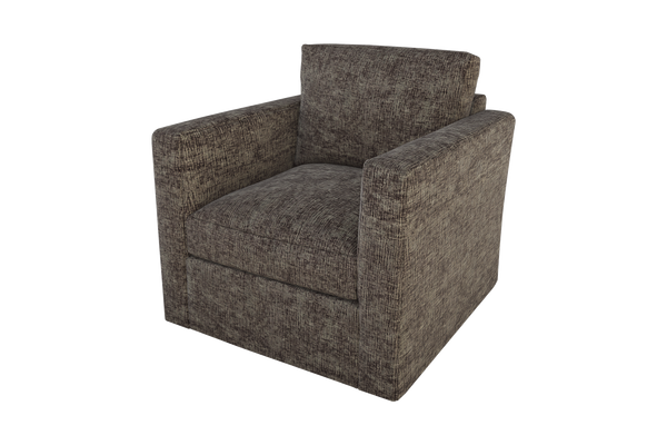Moss Home Olive Chair - Stylish Swivel Design For Effortless Comfort And Versatile Living Room Décor Truffle 100% Polyester Oliv-cha-32-covtru