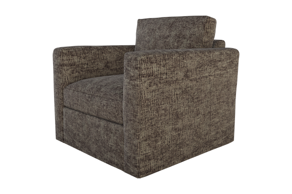 Moss Home Olive Chair - Stylish Swivel Design For Effortless Comfort And Versatile Living Room Décor Truffle 100% Polyester Oliv-cha-32-covtru