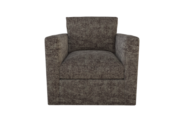 Moss Home Olive Chair - Stylish Swivel Design For Effortless Comfort And Versatile Living Room Décor Truffle 100% Polyester Oliv-cha-32-covtru