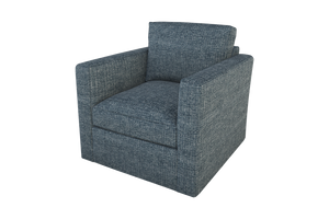Moss Home Olive Chair - Stylish Swivel Comfort For Any Space, Perfectly Blending Versatility And Elegance Chambray 100% Polyester Oliv-cha-32-doucha