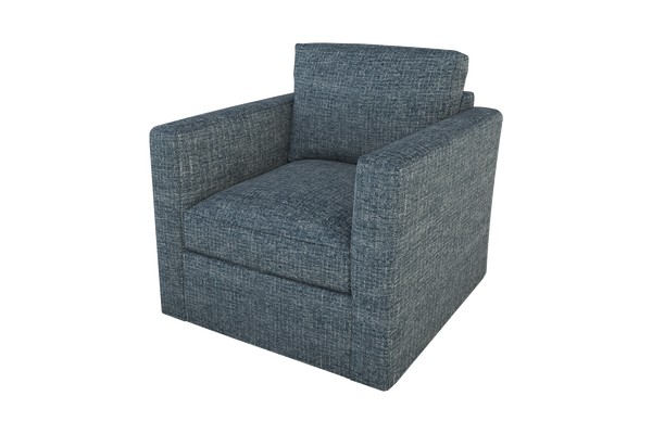 Moss Home Olive Chair - Stylish Swivel Comfort For Any Space, Perfectly Blending Versatility And Elegance Chambray 100% Polyester Oliv-cha-32-doucha