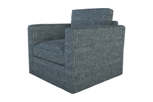 Moss Home Olive Chair - Stylish Swivel Comfort For Any Space, Perfectly Blending Versatility And Elegance Chambray 100% Polyester Oliv-cha-32-doucha