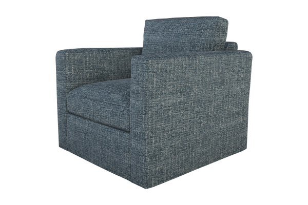 Moss Home Olive Chair - Stylish Swivel Comfort For Any Space, Perfectly Blending Versatility And Elegance Chambray 100% Polyester Oliv-cha-32-doucha