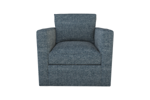 Moss Home Olive Chair - Stylish Swivel Comfort For Any Space, Perfectly Blending Versatility And Elegance Chambray 100% Polyester Oliv-cha-32-doucha