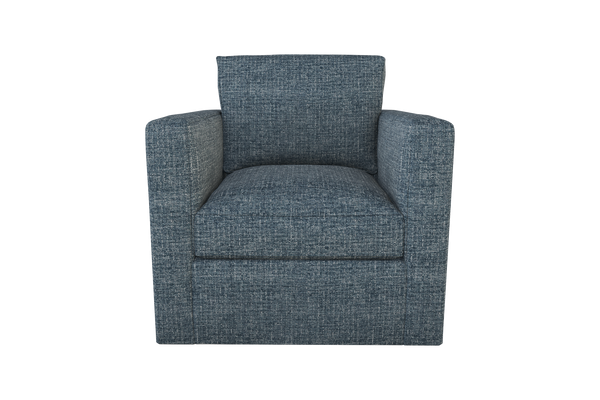 Moss Home Olive Chair - Stylish Swivel Comfort For Any Space, Perfectly Blending Versatility And Elegance Chambray 100% Polyester Oliv-cha-32-doucha