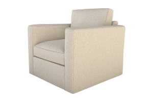 Moss Home Olive Chair - Simplistic Comfort With Swivel Feature For Versatile Living Spaces And Modern Style Vanilla 100% Olefin Oliv-cha-32-halvan