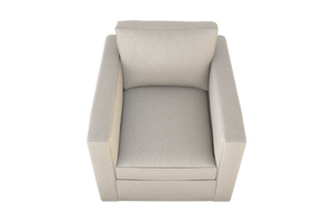 Moss Home Olive Chair - Simplistic Comfort With Swivel Feature For Versatile Living Spaces And Modern Style Vanilla 100% Olefin Oliv-cha-32-halvan