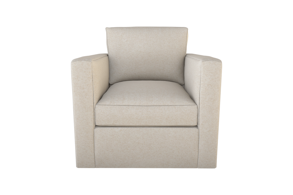 Moss Home Olive Chair - Simplistic Comfort With Swivel Feature For Versatile Living Spaces And Modern Style Vanilla 100% Olefin Oliv-cha-32-halvan