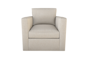 Moss Home Olive Chair - Simplistic Comfort With Swivel Feature For Versatile Living Spaces And Modern Style Vanilla 100% Olefin Oliv-cha-32-halvan