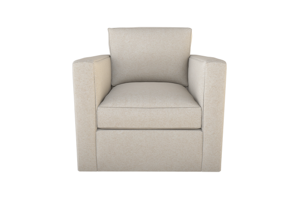 Moss Home Olive Chair - Simplistic Comfort With Swivel Feature For Versatile Living Spaces And Modern Style Vanilla 100% Olefin Oliv-cha-32-halvan