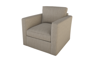 Moss Home Olive Swivel Chair In Soft Cement Fabric - Stylish & Versatile Comfort For Any Living Space Cement 100% Polyester Oliv-cha-32-lowcem