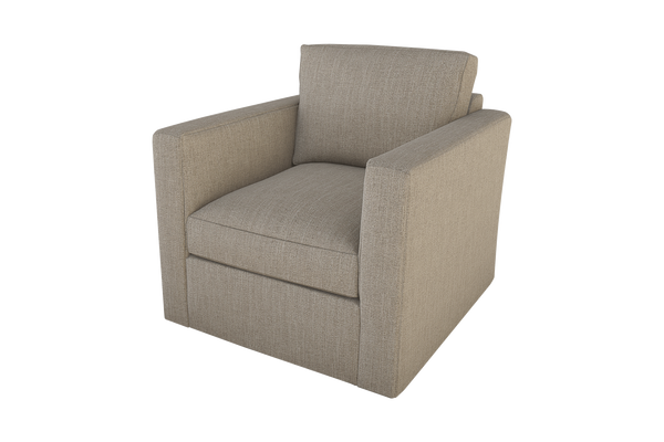 Moss Home Olive Swivel Chair In Soft Cement Fabric - Stylish & Versatile Comfort For Any Living Space Cement 100% Polyester Oliv-cha-32-lowcem