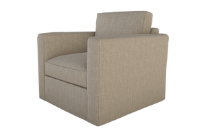 Moss Home Olive Swivel Chair In Soft Cement Fabric - Stylish & Versatile Comfort For Any Living Space Cement 100% Polyester Oliv-cha-32-lowcem