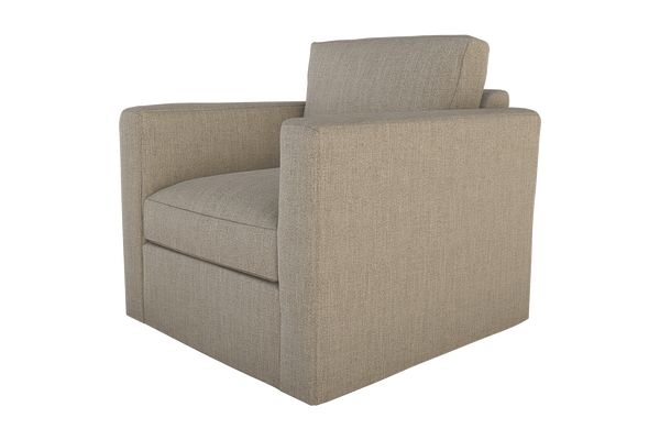 Moss Home Olive Swivel Chair In Soft Cement Fabric - Stylish & Versatile Comfort For Any Living Space Cement 100% Polyester Oliv-cha-32-lowcem