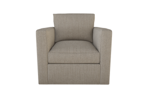Moss Home Olive Swivel Chair In Soft Cement Fabric - Stylish & Versatile Comfort For Any Living Space Cement 100% Polyester Oliv-cha-32-lowcem