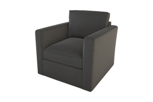Moss Home Olive Chair - Stylish Swivel Design For Comfort And Versatility In Any Space - Perfect Addition! Anthracite 54% Polyester 36% Viscose 10% Linen Oliv-cha-32-offant