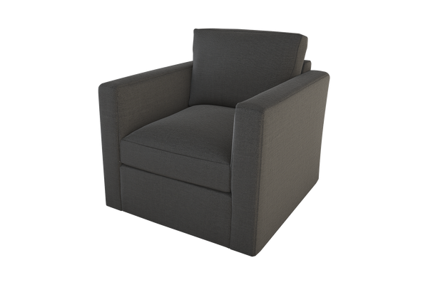 Moss Home Olive Chair - Stylish Swivel Design For Comfort And Versatility In Any Space - Perfect Addition! Anthracite 54% Polyester 36% Viscose 10% Linen Oliv-cha-32-offant