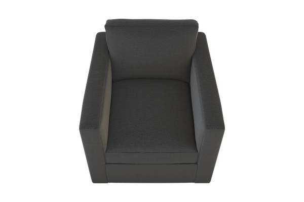 Moss Home Olive Chair - Stylish Swivel Design For Comfort And Versatility In Any Space - Perfect Addition! Anthracite 54% Polyester 36% Viscose 10% Linen Oliv-cha-32-offant