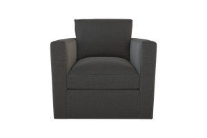 Moss Home Olive Chair - Stylish Swivel Design For Comfort And Versatility In Any Space - Perfect Addition! Anthracite 54% Polyester 36% Viscose 10% Linen Oliv-cha-32-offant