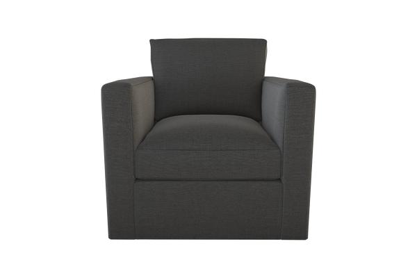 Moss Home Olive Chair - Stylish Swivel Design For Comfort And Versatility In Any Space - Perfect Addition! Anthracite 54% Polyester 36% Viscose 10% Linen Oliv-cha-32-offant