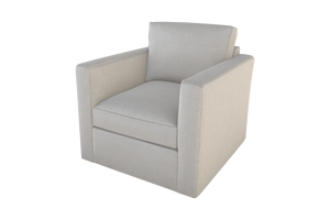 Moss Home Olive Chair - Stylish Swivel Design For Comfort And Versatility In Any Space - Perfect Addition! Ash 54% Polyester 36% Viscose 10% Linen Oliv-cha-32-offash