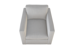 Moss Home Olive Chair - Stylish Swivel Design For Comfort And Versatility In Any Space - Perfect Addition! Ash 54% Polyester 36% Viscose 10% Linen Oliv-cha-32-offash