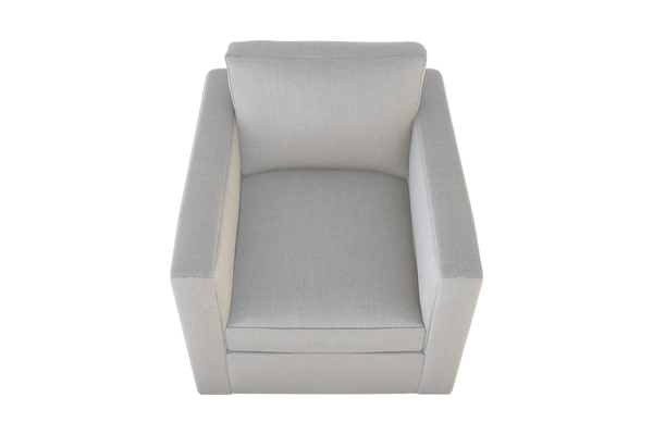 Moss Home Olive Chair - Stylish Swivel Design For Comfort And Versatility In Any Space - Perfect Addition! Ash 54% Polyester 36% Viscose 10% Linen Oliv-cha-32-offash