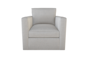 Moss Home Olive Chair - Stylish Swivel Design For Comfort And Versatility In Any Space - Perfect Addition! Ash 54% Polyester 36% Viscose 10% Linen Oliv-cha-32-offash