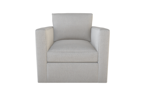 Moss Home Olive Chair - Stylish Swivel Design For Comfort And Versatility In Any Space - Perfect Addition! Ash 54% Polyester 36% Viscose 10% Linen Oliv-cha-32-offash
