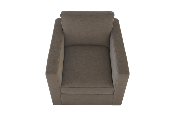 Moss Home Olive Chair - Stylish Swivel Design For Comfort And Versatility In Any Space - Perfect Addition! Cafe 54% Polyester 36% Viscose 10% Linen Oliv-cha-32-offcaf