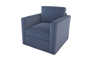 Moss Home Olive Chair - Stylish Swivel Design For Comfort And Versatility In Any Space - Perfect Addition! Indigo 54% Polyester 36% Viscose 10% Linen Oliv-cha-32-offind