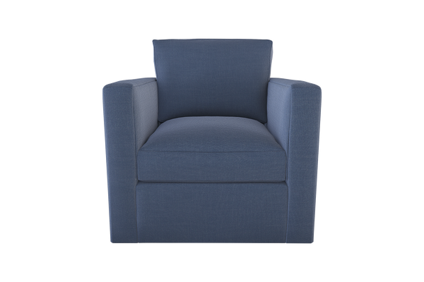 Moss Home Olive Chair - Stylish Swivel Design For Comfort And Versatility In Any Space - Perfect Addition! Indigo 54% Polyester 36% Viscose 10% Linen Oliv-cha-32-offind