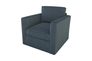 Moss Home Olive Chair - Effortless Comfort With A Versatile Swivel Design Perfect For Any Space In Your Home Denim 100% Polyester Oliv-cha-32-shoden