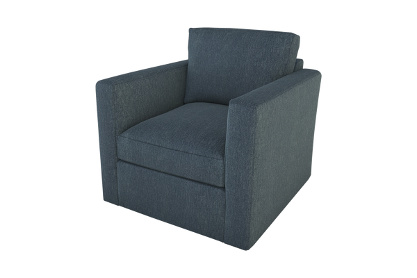 Moss Home Olive Chair - Effortless Comfort With A Versatile Swivel Design Perfect For Any Space In Your Home Denim 100% Polyester Oliv-cha-32-shoden