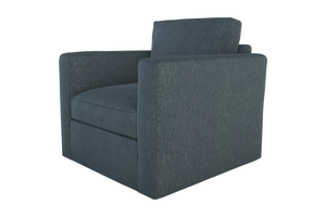 Moss Home Olive Chair - Effortless Comfort With A Versatile Swivel Design Perfect For Any Space In Your Home Denim 100% Polyester Oliv-cha-32-shoden