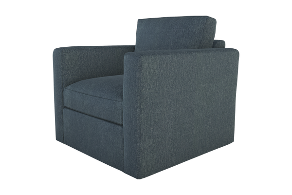 Moss Home Olive Chair - Effortless Comfort With A Versatile Swivel Design Perfect For Any Space In Your Home Denim 100% Polyester Oliv-cha-32-shoden