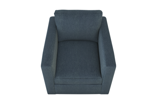 Moss Home Olive Chair - Effortless Comfort With A Versatile Swivel Design Perfect For Any Space In Your Home Denim 100% Polyester Oliv-cha-32-shoden