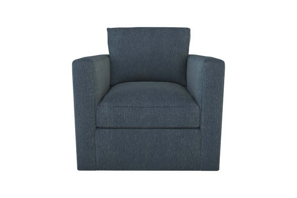 Moss Home Olive Chair - Effortless Comfort With A Versatile Swivel Design Perfect For Any Space In Your Home Denim 100% Polyester Oliv-cha-32-shoden
