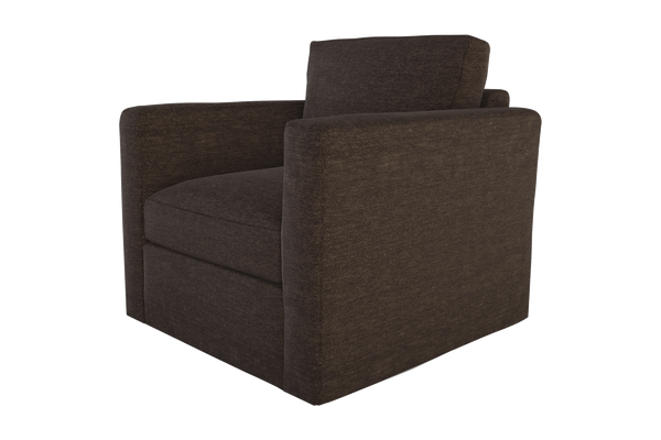 Moss Home Olive Chair - Effortless Comfort With A Versatile Swivel Design Perfect For Any Space In Your Home Espresso 100% Polyester Oliv-cha-32-shoesp
