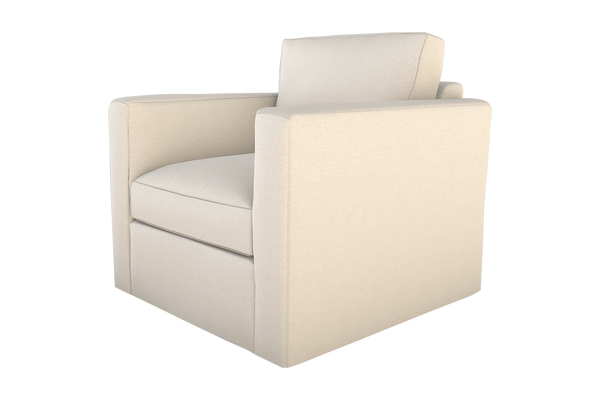 Moss Home Olive Chair - Ultimate Swivel Comfort For Any Space, Perfect For Modern Living Rooms And Offices Ivory 100% Polyester Oliv-cha-32-stuivo
