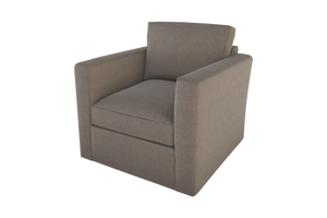 Moss Home Olive Chair - Ultimate Swivel Comfort For Any Space, Perfect For Modern Living Rooms And Offices Mushroom 100% Polyester Oliv-cha-32-stumus