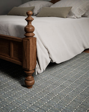 Momeni Oliver OLI-1 Hand Loomed Contemporary Striped Indoor Rug Blue 9' x 12'