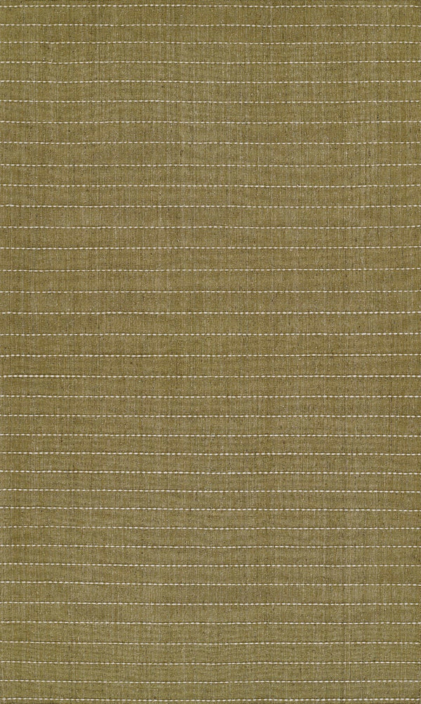 Momeni Oliver OLI-1 Hand Loomed Contemporary Striped Indoor Rug Green 9' x 12'