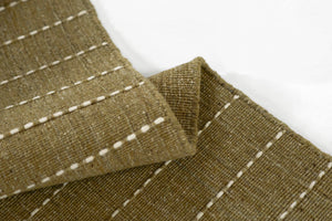 Momeni Oliver OLI-1 Hand Loomed Contemporary Striped Indoor Rug Green 9' x 12'