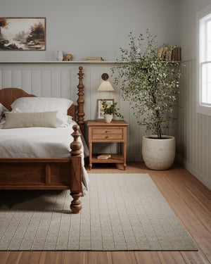 Momeni Oliver OLI-1 Hand Loomed Contemporary Striped Indoor Rug Natural 9' x 12'