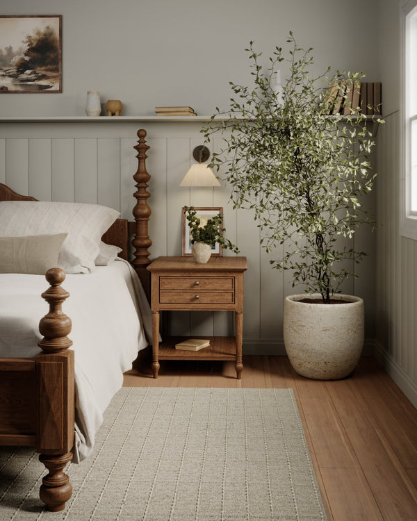 Momeni Oliver OLI-1 Hand Loomed Contemporary Striped Indoor Rug Natural 9' x 12'