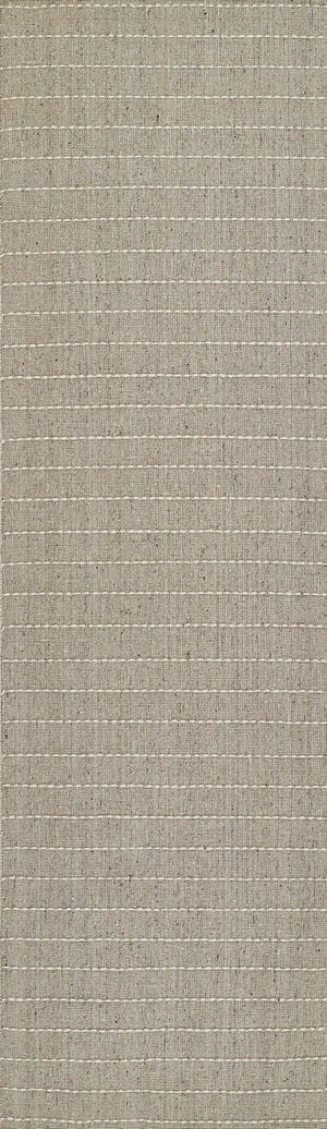 Momeni Oliver OLI-1 Hand Loomed Contemporary Striped Indoor Rug Natural 9' x 12'